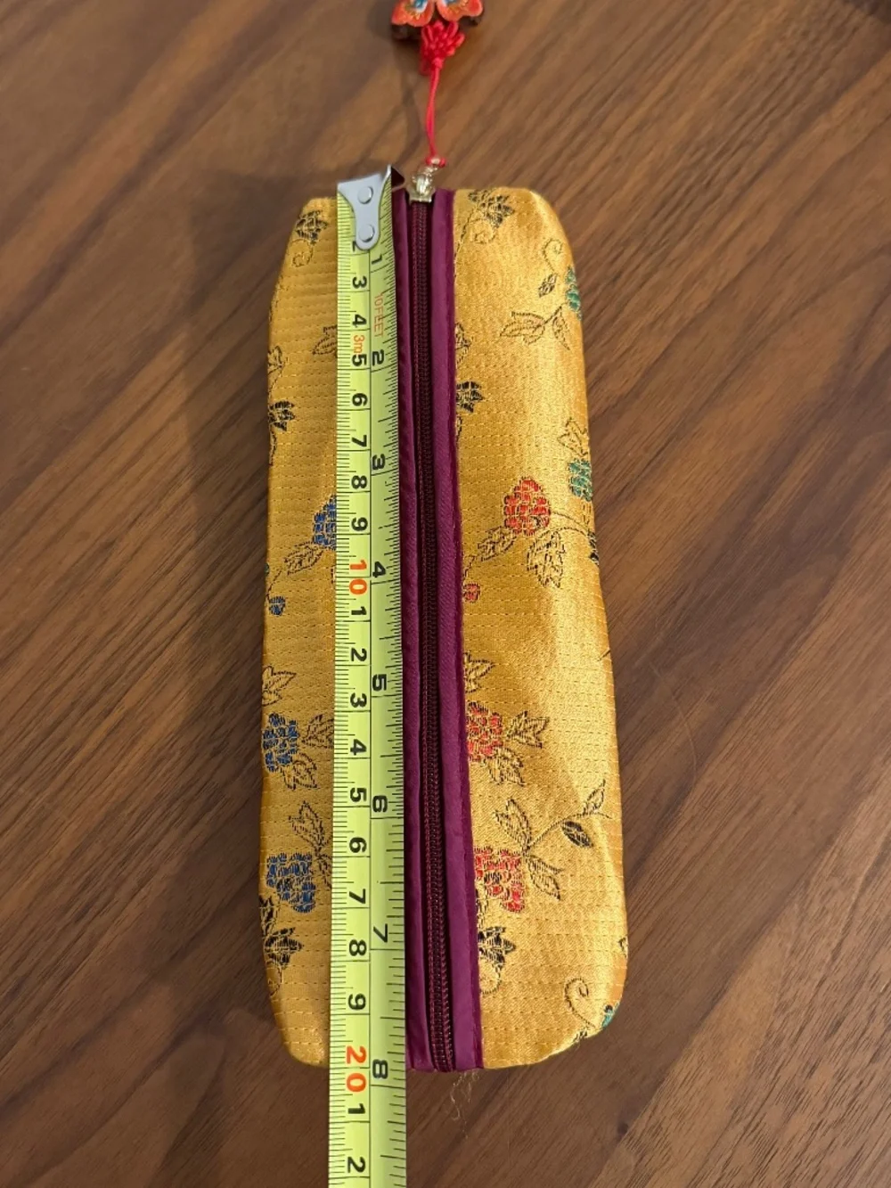 New Korean Traditional Embroidered Silk Pouch - Pencil Case or Cosmetic Bag